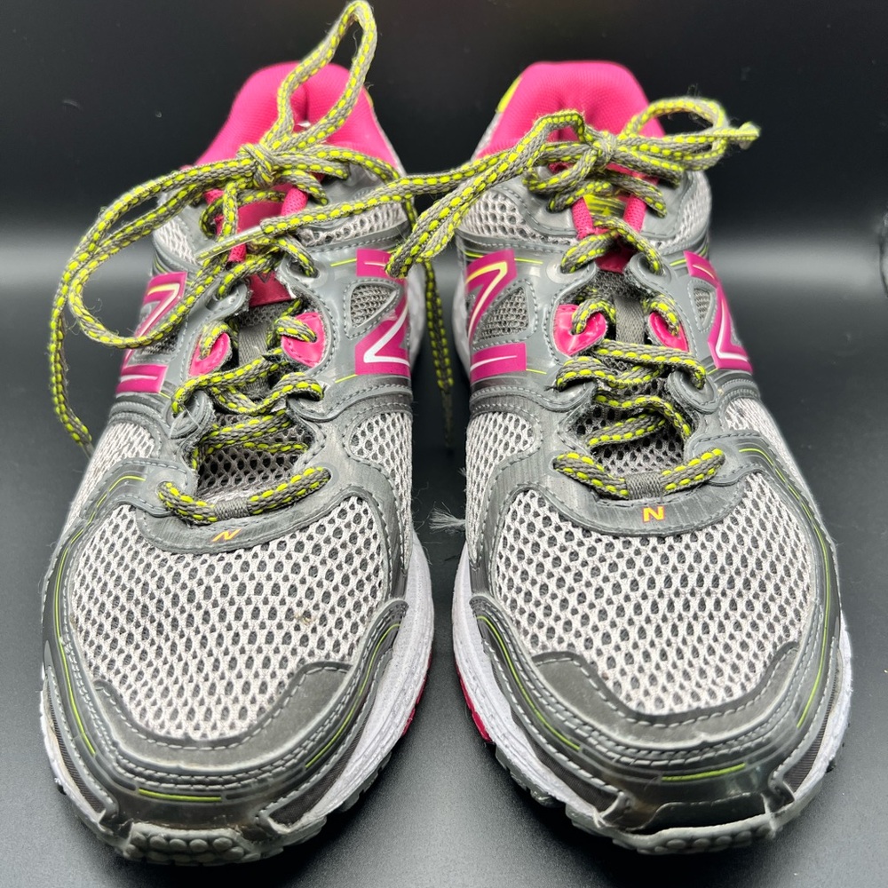 New Balance Gray and Pink Athletic Shoes
